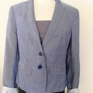 Ann Taylor Petite Sz 4 Denim Styled Material